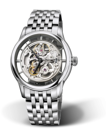 Oris 01 734 7684 4051-07 8 21 77 : Artelier Translucent Skeleton Stainless Steel / Bracelet